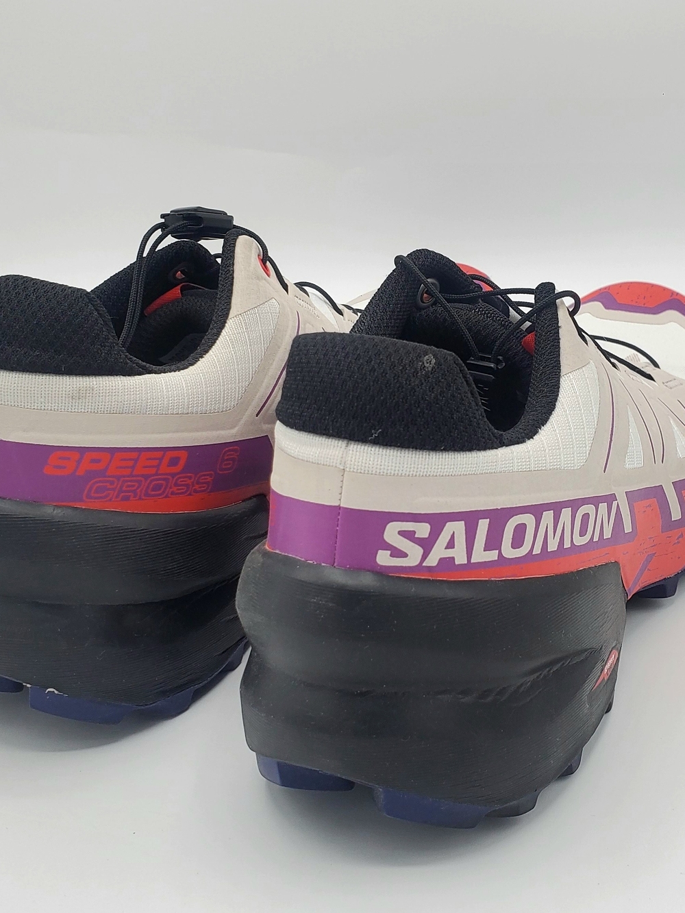 Salomon Women’s White Purple Orange Trail Sneakers - Picture 3 of 6